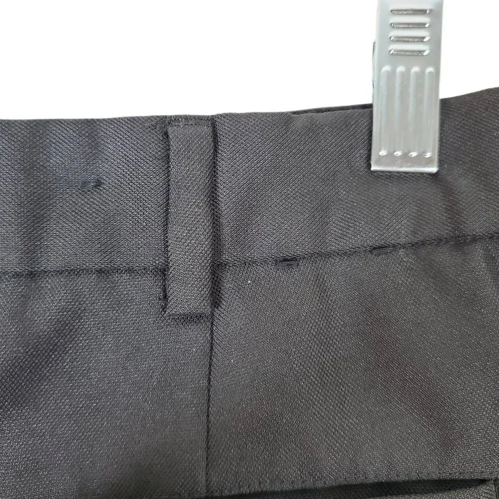 Claiborne Pleated Front Cuffed Hem Classic Meru Dress Pants‎ Black Size 36/32